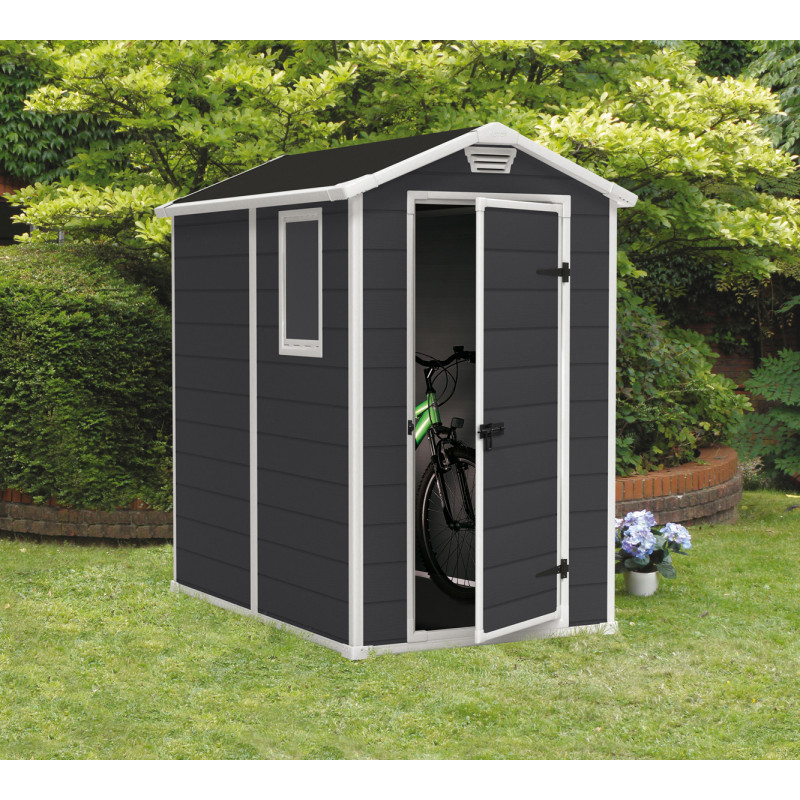 Abri de jardin en résine Premium anthracite 1,3 x 1,92 x 1,98 m KETER Abri de jardin en résine Premium anthracite 1,3 x 1,92 x 1,98 m KETER