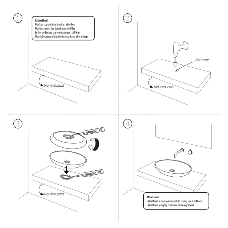 Lave mains Ruz beige DIFFERNZ Lave mains Ruz beige DIFFERNZ