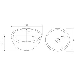 Lave mains Ruz noir DIFFERNZ Lave mains Ruz noir DIFFERNZ