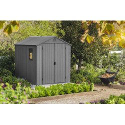 Abri de jardin en résine Darwin gris 1,99 x 2,44 x 2,21 m KETER Abri de jardin en résine Darwin gris 1,99 x 2,44 x 2,21 m KETER