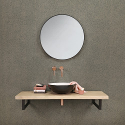 Vasque à poser Duo noir/blanc Ø 39,5 x 13,5 cm DIFFERNZ