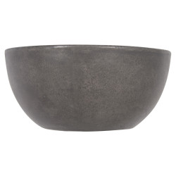 Vasque à poser Ruz gris foncé ronde Ø 25 x 11,5 cm DIFFERNZ