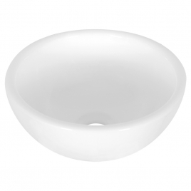 Vasque à poser Ruz blanc brillant ronde Ø 25 x 11,5 cm DIFFERNZ