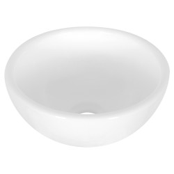 Vasque à poser Ruz blanc brillant ronde Ø 25 x 11,5 cm DIFFERNZ