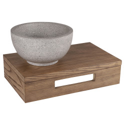 Vasque à poser Ruz gris fin ronde Ø 23 x 12 cm DIFFERNZ Vasque à poser Ruz gris fin ronde Ø 23 x 12 cm DIFFERNZ