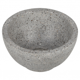 Vasque à poser Ruz terrazzo gris ronde Ø 23 x 12 cm DIFFERNZ