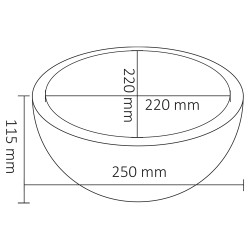 Vasque à poser Ruz marbre ronde Ø 25 x 11,5 cm DIFFERNZ Vasque à poser Ruz marbre ronde Ø 25 x 11,5 cm DIFFERNZ