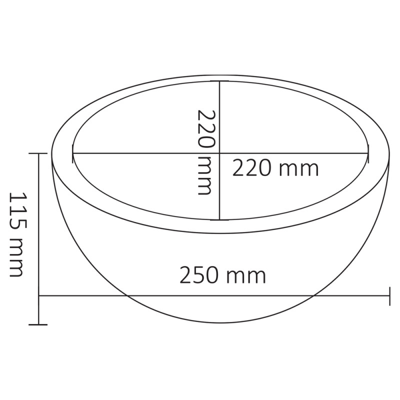 Vasque à poser Ruz marbre ronde Ø 25 x 11,5 cm DIFFERNZ Vasque à poser Ruz marbre ronde Ø 25 x 11,5 cm DIFFERNZ
