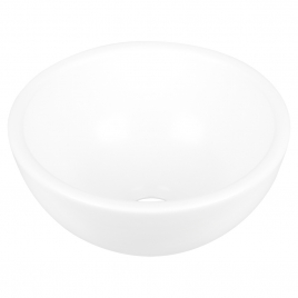 Vasque à poser Ruz blanc mat ronde Ø 25 x 11,5 cm DIFFERNZ