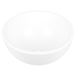 Vasque à poser Ruz blanc mat ronde Ø 25 x 11,5 cm DIFFERNZ