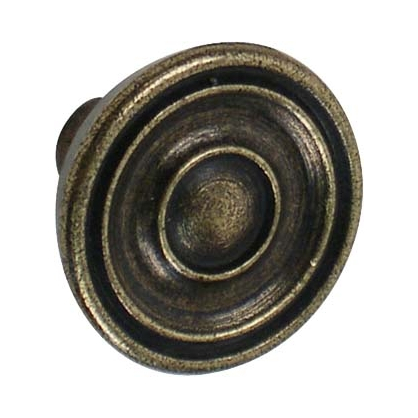 Bouton rustique en zamac bronze Ø 30 mm LINEA BERTOMANI