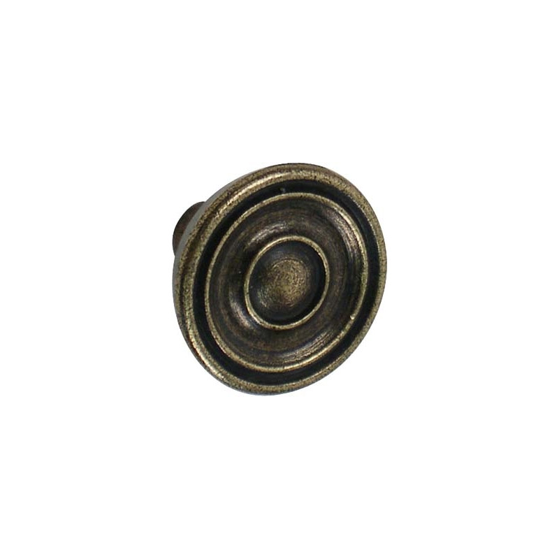 Bouton rustique en zamac bronze Ø 30 mm LINEA BERTOMANI