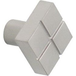 Bouton carré zamac satiné 20mm LINEA – Élégance | LINEA BERTOMANI