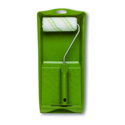 Set de peinture pour lasure : rouleau Ø 16 mm, monture et bac à peinture 29 x 10 cm COLOR EXPERT