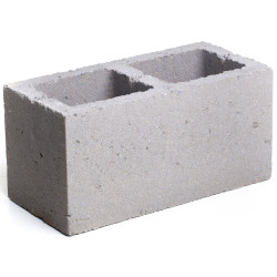 Bloc de béton creux certifié BENOR 39 x 19 x 19 cm