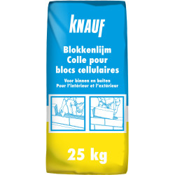 Colle pour blocs cellulaires 25 kg KNAUF – Pose facile | KNAUF