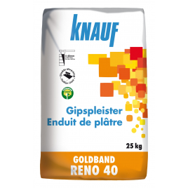 Enduit de plâtre Goldband RENO 40 25 kg KNAUF