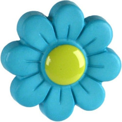 Bouton Marguerite Bleu Ø34mm – Ligne Bertomani | LINEA BERTOMANI

