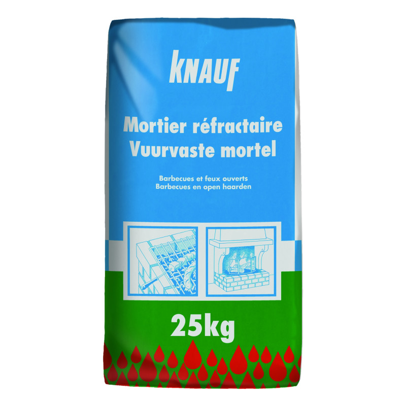 Mortier réfractaire 25 kg KNAUF