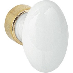 Bouton Porcelaine Ovale 23x33mm – Élégance Bertomani | LINEA BERTOMANI