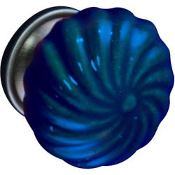 Bouton Porcelaine Bleu Ø 40mm LINEA – Élégance & Style | LINEA BERTOMANI