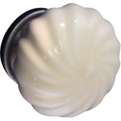 Bouton Porcelaine Ivoire Ø 40mm LINEA – Élégance | LINEA BERTOMANI