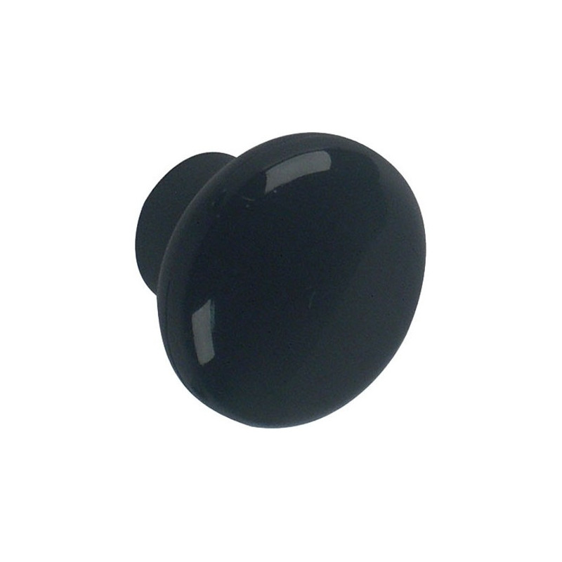 Bouton en plastique Ø 35 mm noir LINEA BERTOMANI