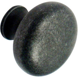 Bouton en zamac Ø 32 mm anthracite LINEA BERTOMANI