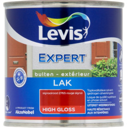 Laque Expert Extérieur rouge signal brillant 0,25 L LEVIS