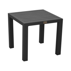 Table de jardin basse Lou grise 40 x 40 cm