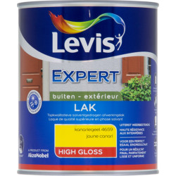 Laque Expert Extérieur Jaune Canari Brillant 1L | LEVIS