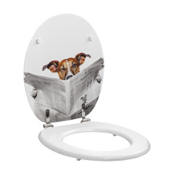 Abattant WC Business Dog MDF – Décor Original | ALLIBERT