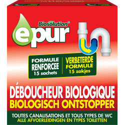 Déboucheur poudre WC et canalisations EPUR