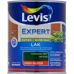 Laque Expert Extérieur Vert Foncé Brillant 1L | LEVIS