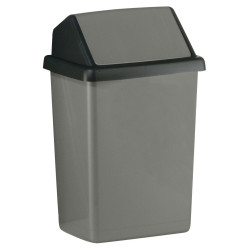 Poubelle Eclipse 10L Gris – Design & Pratique | ALLIBERT