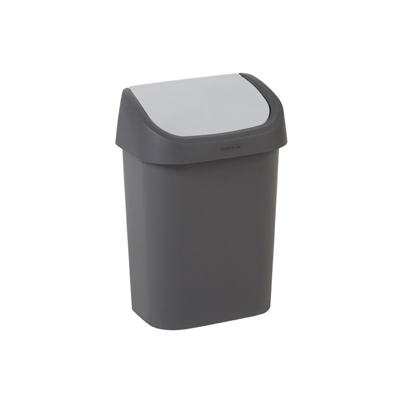 Poubelle à couvercle basculant Brabantia Touch Bin 60 L noir