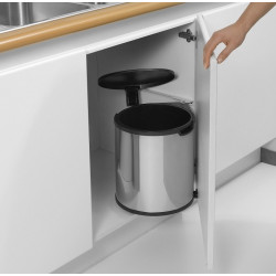 Poubelle encastrable 15L Brabantia – Acier brillant | BRABANTIA Poubelle encastrable 15L Brabantia – Acier brillant | BRABANTIA