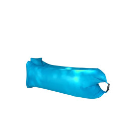 Lit gonflable de jardin turquoise