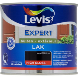 Laque Expert Extérieur Noir Brillant 0,5L – Durabilité | LEVIS
