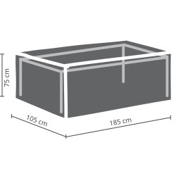 Housse Table Jardin Rectangulaire 185x105x75cm – Protection | PEREL