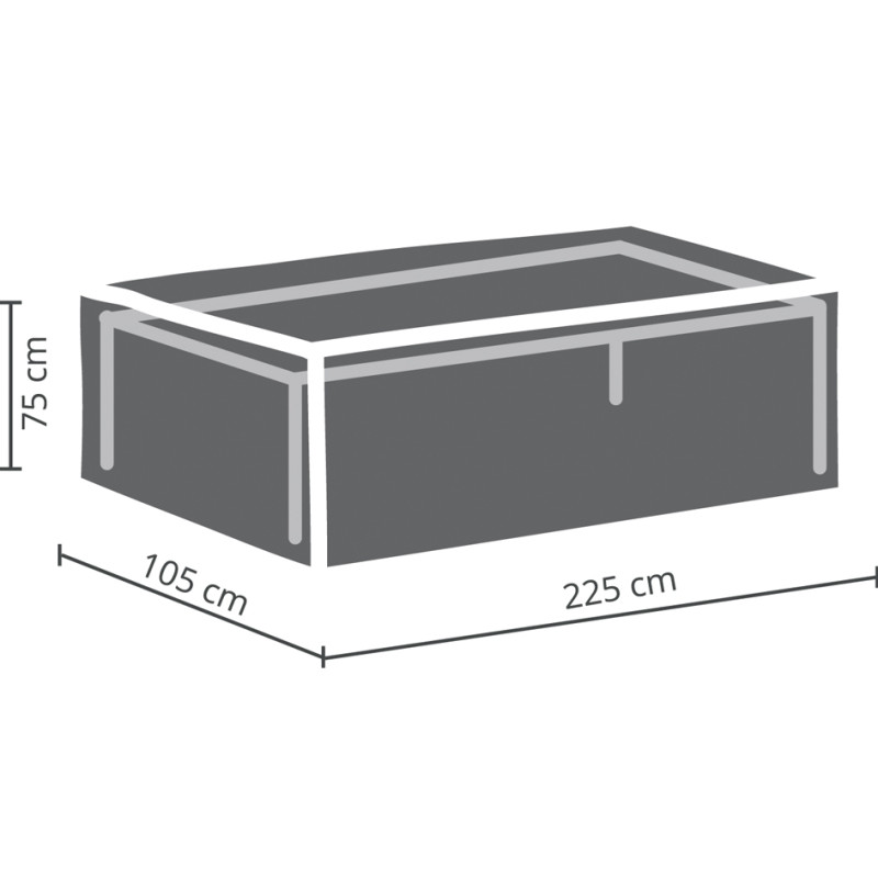 Housse pour table de jardin rectangulaire 225 cm – protection idéale | PEREL Housse pour table de jardin rectangulaire 225 cm – protection idéale | PEREL