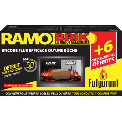Brique de ramonage 1 kg – Nettoie votre cheminée | FULGURANT CHAUFFAGE
