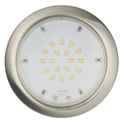 Spot à encastrer LED fixe rond acier IP44 12V 3 x 2 W LIGHT TOPPS