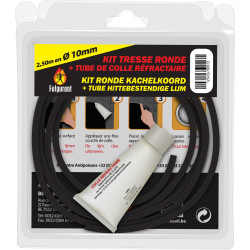 Kit tresse ronde et colle Ø 10 mm FULGURANT CHAUFFAGE