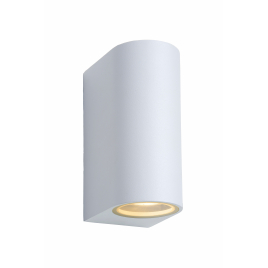 Applique extérieure LED Zora ronde blanche GU10 2 x 5 W LUCIDE