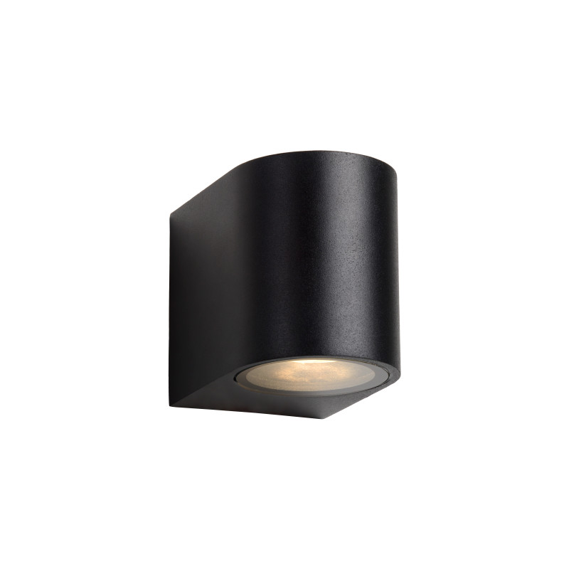 Applique extérieure LED Zora ronde noire GU10 5 W LUCIDE