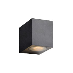 Applique extérieure LED Zora carrée noire GU10 5 W LUCIDE