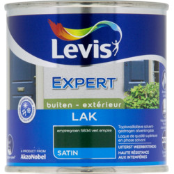 Laque Expert Extérieur Vert Empire Satiné 0,25L | LEVIS

