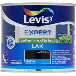 Laque Expert Extérieur Noir Satiné 0,5L – Peinture | LEVIS