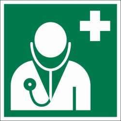Pictogramme Urgence Médecin 15x15cm – Signalisation Sécurisée | PICKUP